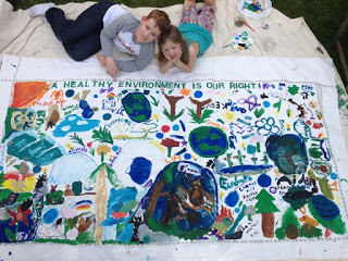 Victoria NatureKids present Mural to City Council