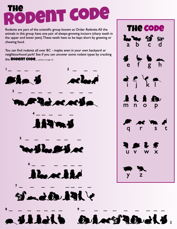 2014 - Vol15 - Issue 3 Activity Sheets